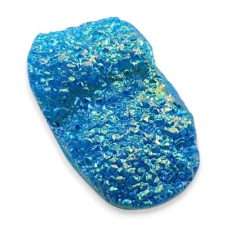 Titanium quartz cabochon 33x20 mm no 82