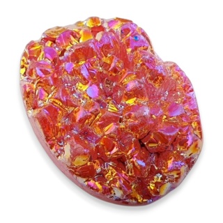 Titanium quartz cabochon 33x24 mm no 72