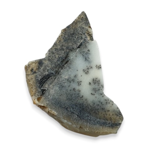 Agat dendrytowy cięty surowy 22x14 mm nr 102