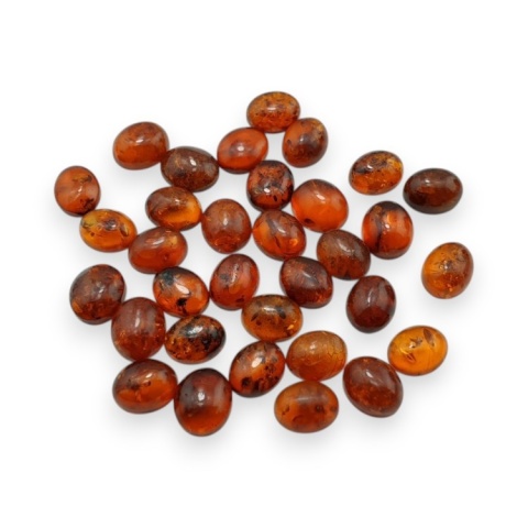 Baltic amber cabochon 10.5-11x9 mm 1 pc