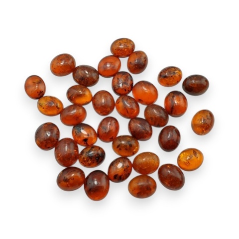 Baltic amber cabochon 10.5-11x9 mm 1 pc