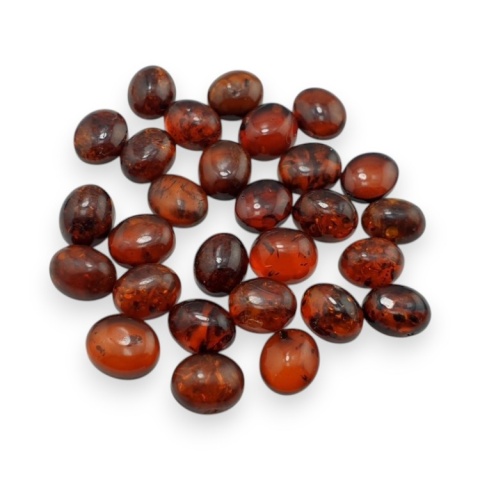 Baltic amber cabochon 10.5-11x9 mm 1 pc