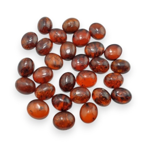 Baltic amber cabochon 10.5-11x9 mm 1 pc