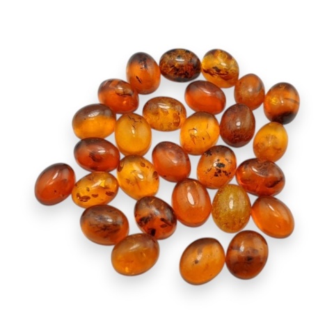 Baltic amber cabochon 8x6 mm 1 pc