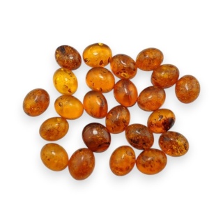 Baltic amber cabochon 9.5-10x8 mm 1 pc