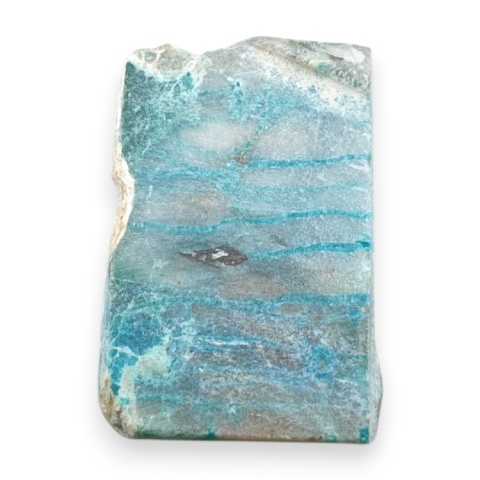 Chryzokola z azurytem cięta surowa 26x17 mm nr 116