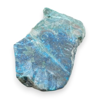Chrysocolla with azurite cut raw 31x24 mm no 118