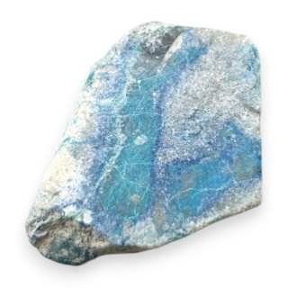 Chrysocolla with azurite cut raw 31x26 mm no 117