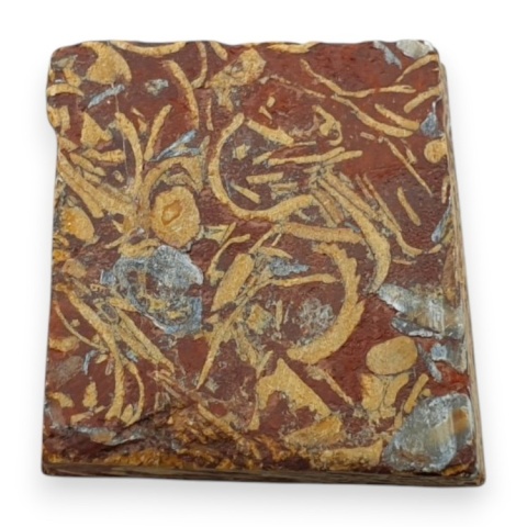 Jaspis mariam cięty surowy 20x20 mm nr 73