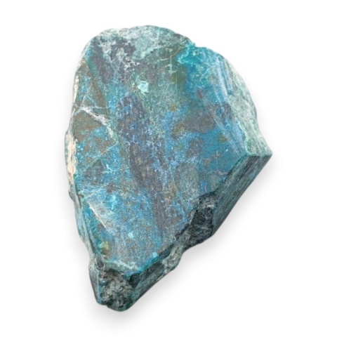 Chrysocolla with azurite cut raw 25x19 mm no 202