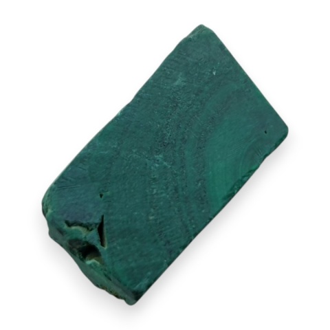 Malachit cięty surowy 26x14 mm nr 190