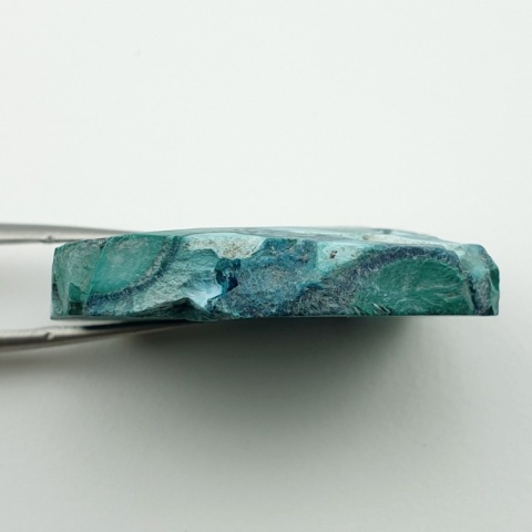 Malachit cięty surowy 32x29 mm nr 120