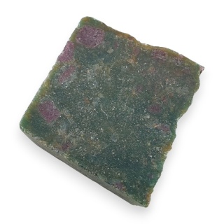 Rubin w fuchsycie cięty surowy 22x21 mm nr 56