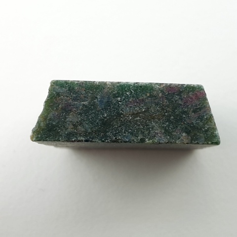 Ruby in fuchsite cut raw 22x21 mm no 56