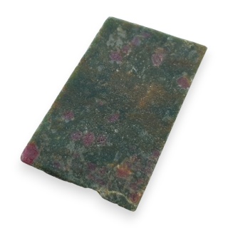 Rubin w fuchsycie cięty surowy 34x22 mm nr 58