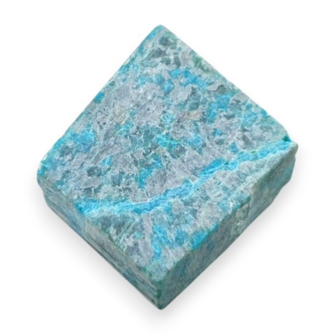 Chryzokola cięta surowa 18x18 mm nr 111