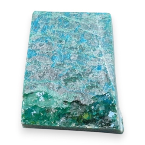 Chryzokola cięta surowa 25x22 mm nr 132