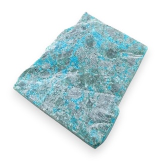 Chryzokola cięta surowa 28x26 mm nr 123