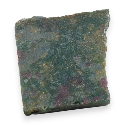 Ruby in fuchsite cut raw 22x22 mm no 136