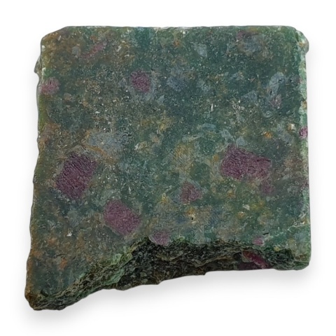 Ruby in fuchsite cut raw 22x22 mm no 136