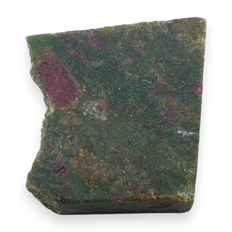 Rubin w fuchsycie cięty surowy 23x22 mm nr 129