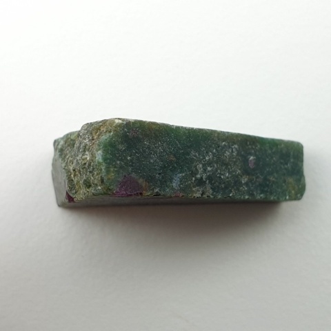 Ruby in fuchsite cut raw 24x21 mm no 125