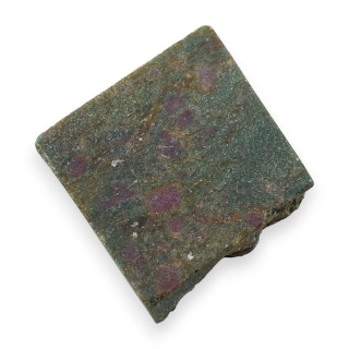 Rubin w fuchsycie cięty surowy 25x24 mm nr 95