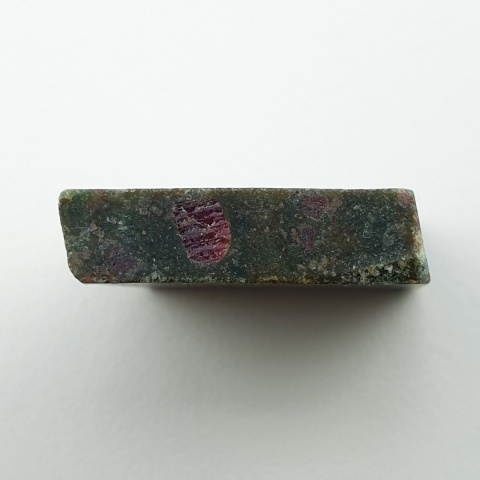 Ruby in fuchsite cut raw 25x24 mm no 95
