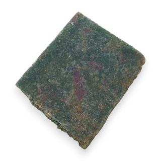 Rubin w fuchsycie cięty surowy 26x22 mm nr 114