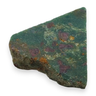 Rubin w fuchsycie cięty surowy 26x24 mm nr 138