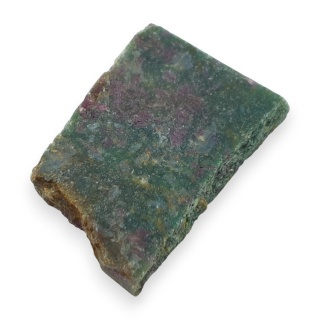 Rubin w fuchsycie cięty surowy 27x18 mm nr 126