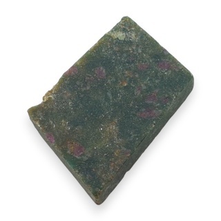 Rubin w fuchsycie cięty surowy 28x19 mm nr 82