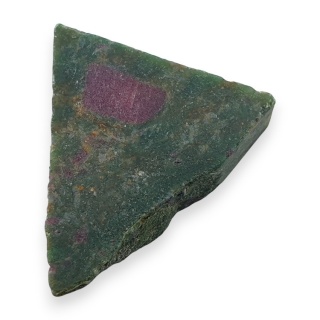 Rubin w fuchsycie cięty surowy 28x25 mm nr 100