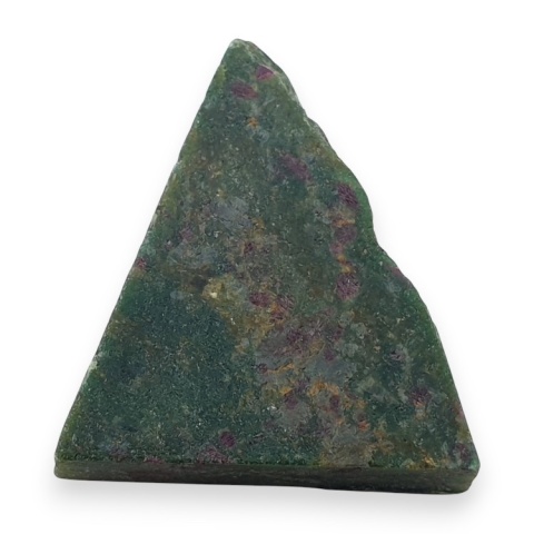 Rubin w fuchsycie cięty surowy 28x25 mm nr 100