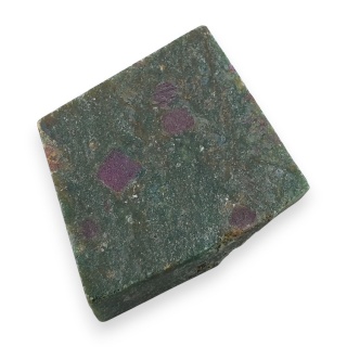 Rubin w fuchsycie cięty surowy 32x28 mm nr 85