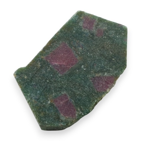 Ruby in fuchsite cut raw 33x20 mm no 124