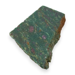 Rubin w fuchsycie cięty surowy 33x30 mm nr 89