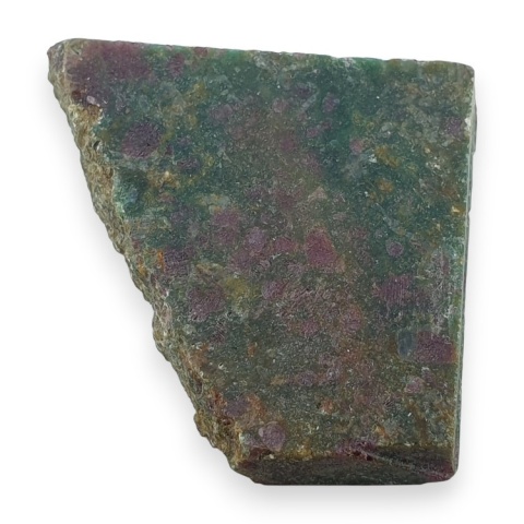 Rubin w fuchsycie cięty surowy 34x32 mm nr 93