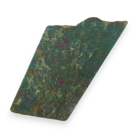 Rubin w fuchsycie cięty surowy 45x21 mm nr 106