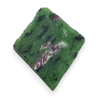 Zoisyt z rubinem cięty surowy 18x18 mm nr 154