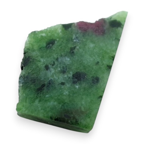 Zoisyte with ruby cut raw 21x14 mm no 198