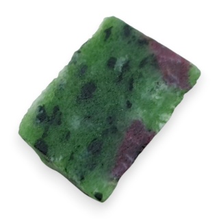 Zoisyte with ruby cut raw 22x16 mm no 116