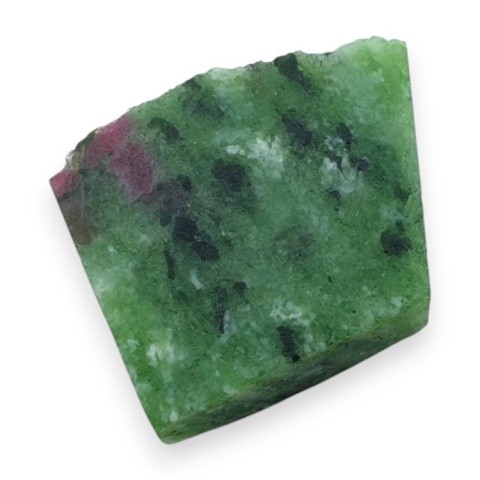 Zoisyte with ruby cut raw 22x17 mm no 202