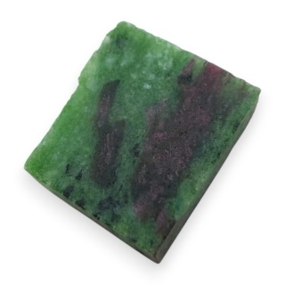 Zoisyt z rubinem cięty surowy 22x19 mm nr 137