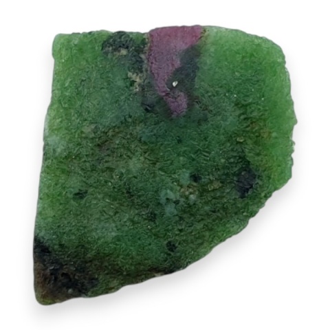 Zoisyte with ruby cut raw 23x16 mm no 206