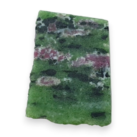 Zoisyte with ruby cut raw 23x17 mm no 187