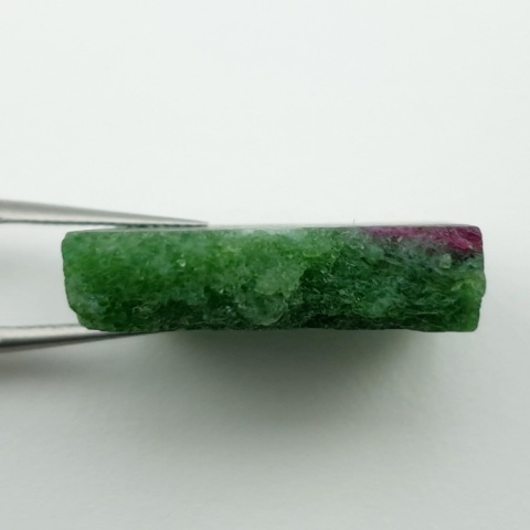 Zoisyte with ruby cut raw 23x18 mm no 149
