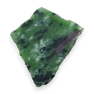 Zoisyte with ruby cut raw 23x19 mm no 205