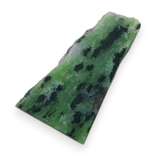 Zoisyte with ruby cut raw 24x14 mm no 127