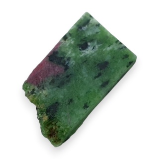 Zoisyte with ruby cut raw 24x14 mm no 160